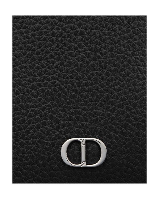 Dior Black Grain Logo Wallet for men