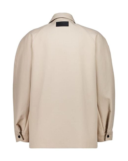 Givenchy Natural Logo Patch Long-Sleeved Shirt for men