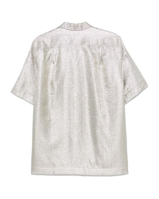 Dries Van Noten White Short-Sleeved Shirt for men