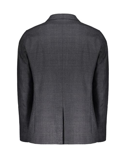 Herno Black Single-Breasted Blazer for men