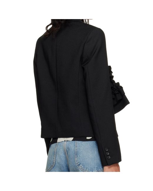Comme des Garçons Black Long-Sleeved Suit Jacket