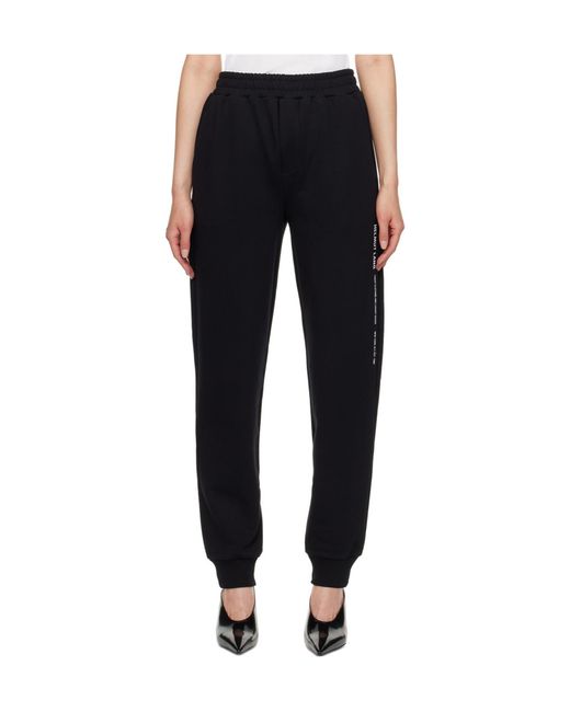 Helmut Lang Black Elastic Waist Sweatpants