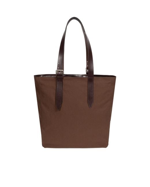 Dries Van Noten Brown Solid Color Shoulder Bag for men