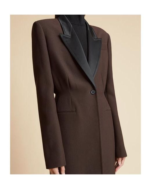 Khaite Black Bellow Single-Breasted Long Coat