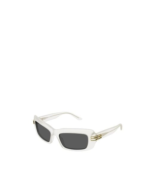 Balenciaga White Eyewear Cat-Eye Frame Sunglasses