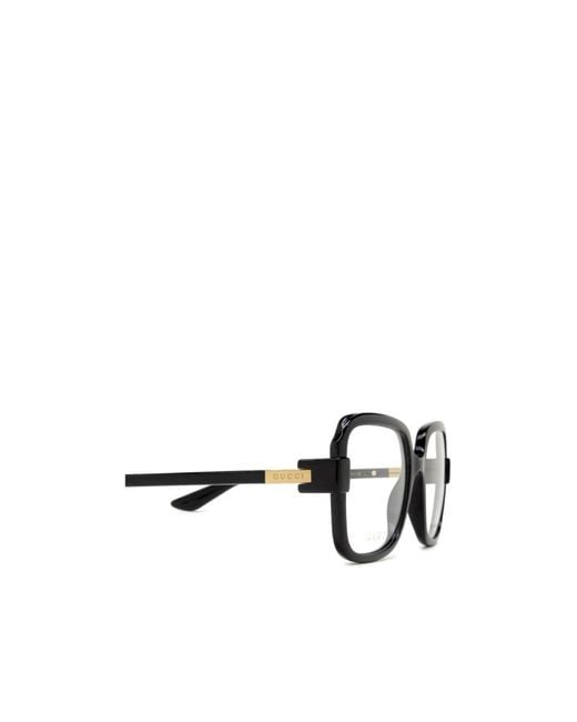 Gucci White Eyewear Square Frame Glasses