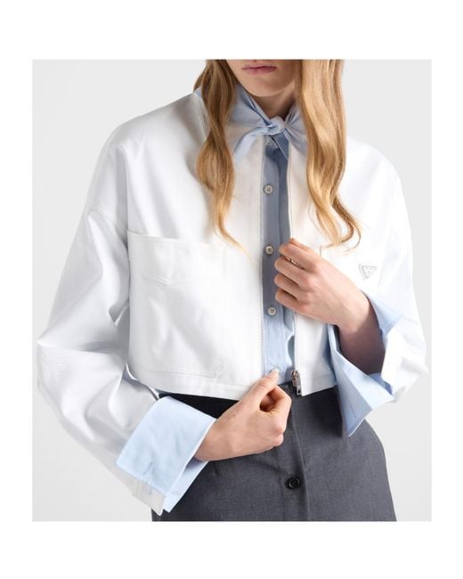 Prada White Chino Blouson Jacket