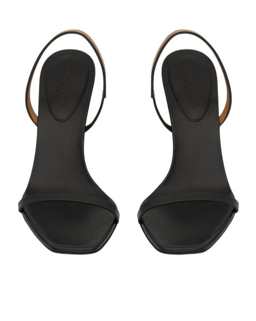 Saint Laurent Metallic Opyum Slingback Sandals