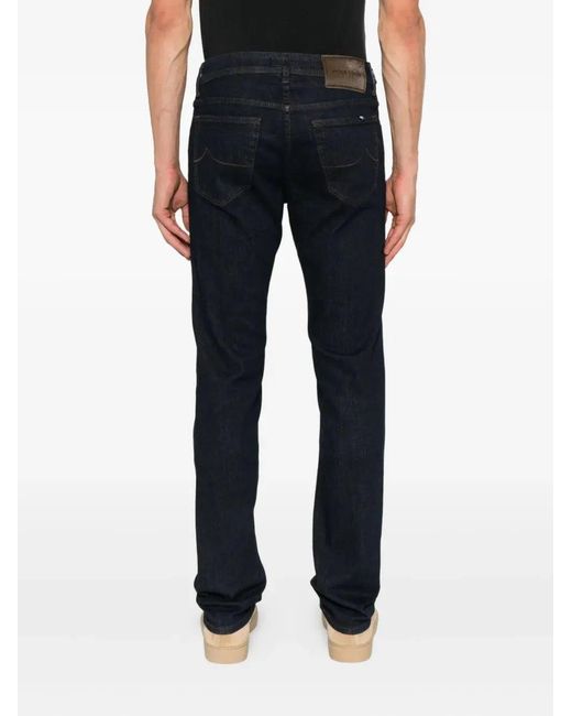 Jacob Cohen Blue Buttoned Jeans for men
