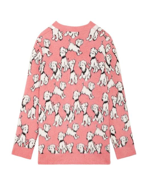 Céline Red Artist Jacquard Cardigan for men