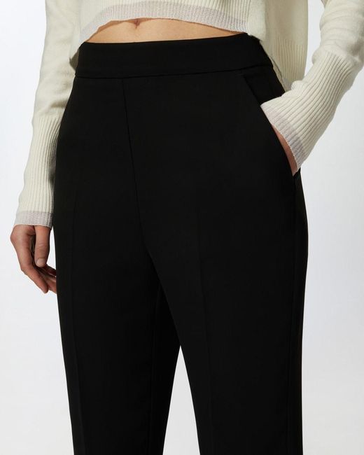 Pinko Black Parano High-Waist Cigarette Trousers
