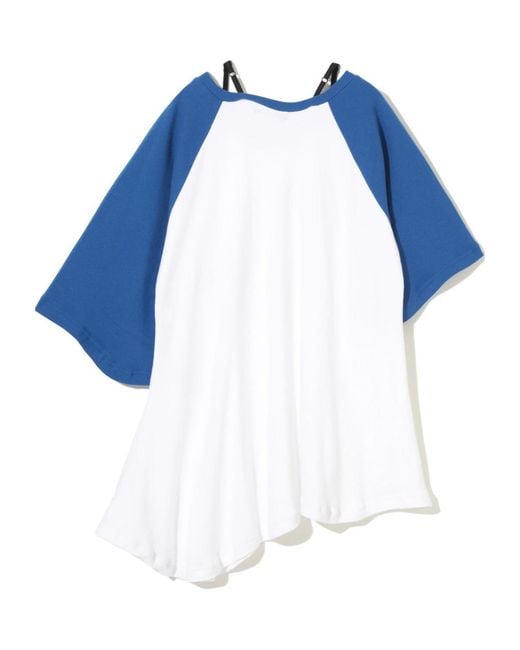 Undercover Blue Asymmetrical Short-Sleeved T-Shirt