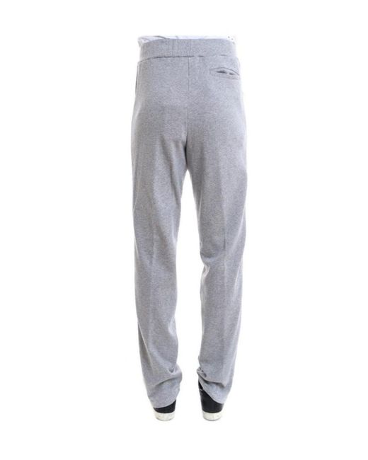 Valentino Gray Side Striped Sweatpants for men
