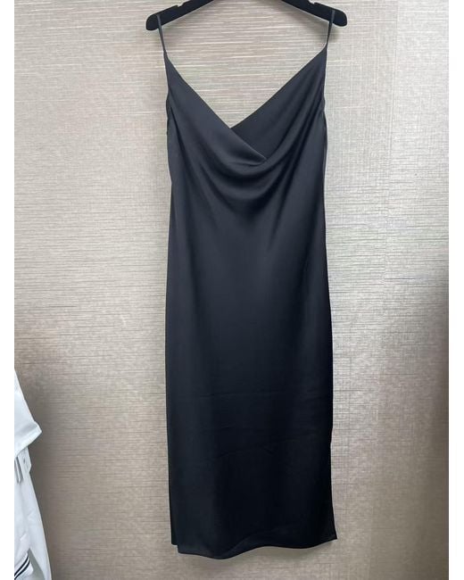 Saint Laurent Black Suspender Dress