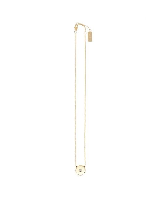 Marc Jacobs White The Medallion Pendant Necklace