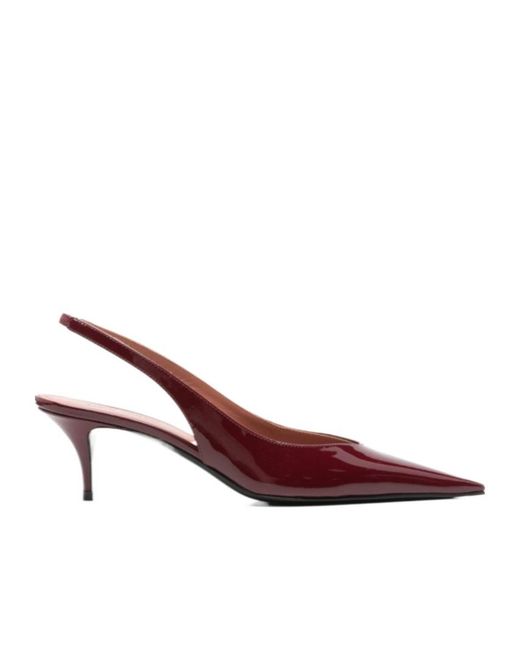 AMINA MUADDI Brown Pointed High-Heeled Sandals