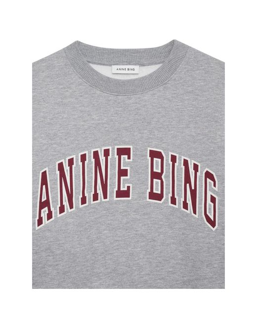 Anine Bing Gray Long-Sleeved Sweater