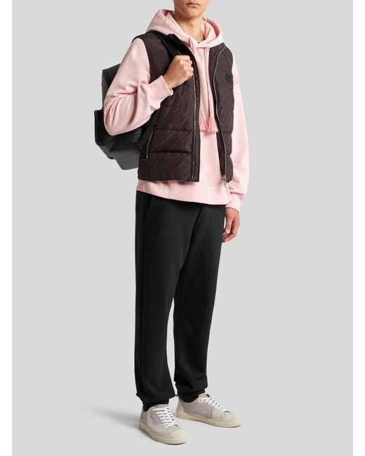 Etro Black Jersey Jogging Trousers for men