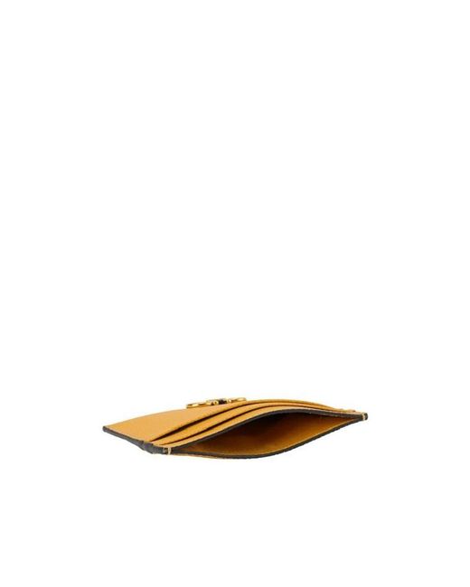 Ferragamo Orange Logo Card Bag
