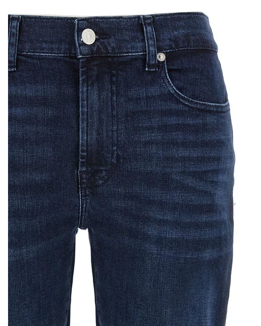 7 For All Mankind Blue Relaxed Skinny Jeans