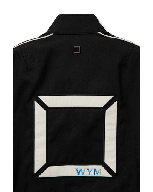 Wooyoungmi Black Long-Sleeved Zipper Casual Jacket for men