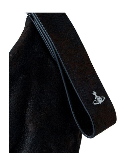 Vivienne Westwood Agnes Medium Shoulder Bag in Black | Lyst