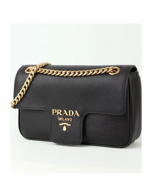 Prada Black Logo Shoulder Bag