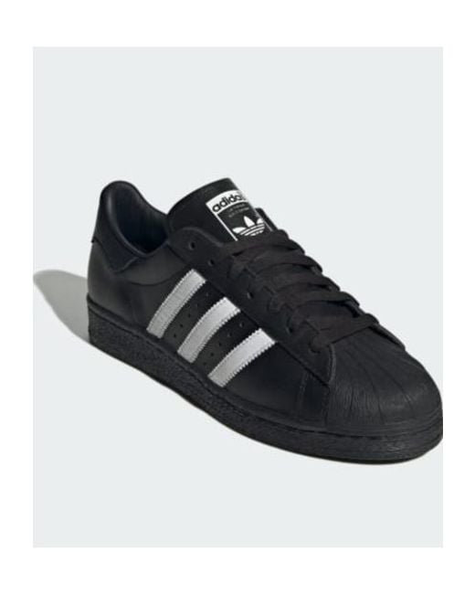 Adidas Originals Black Superstar 82 Low-Top Sneakers for men
