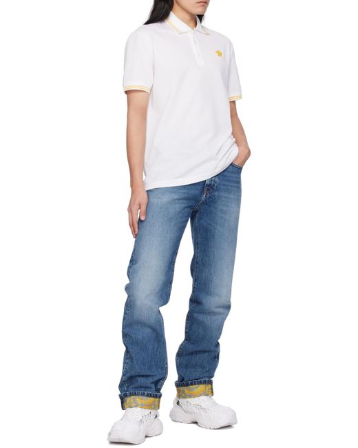 Versace White Mercury M-Vs-01 Lace-Up Sneakers for men