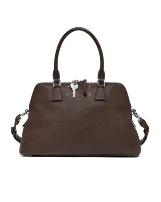 MM6 by Maison Margiela Brown Maison Margiela 5Ac Loved To Death Medium Tote Bag for men