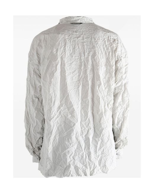 And Wander Gray Pleated Shirt for men