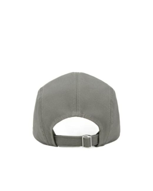 MM6 by Maison Margiela Gray Logo Embroidered Baseball Cap for men