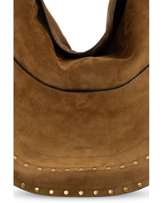 Isabel Marant Brown Studded Shoulder Bag