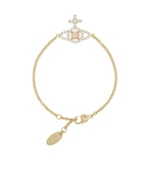 Vivienne Westwood Metallic Olympia Orb-Detail Bracelet