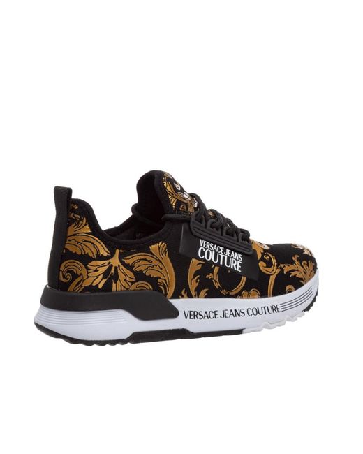 Versace Jeans Black Logo Casual Sneakers
