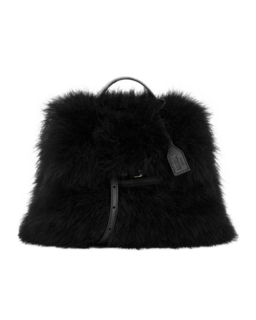 Moschino Black Tie Me Small Handbag