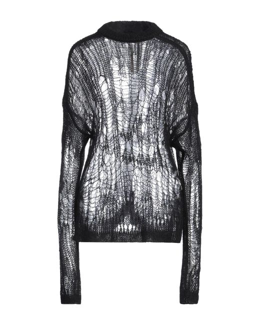 Rick Owens Black Solid Knit Top
