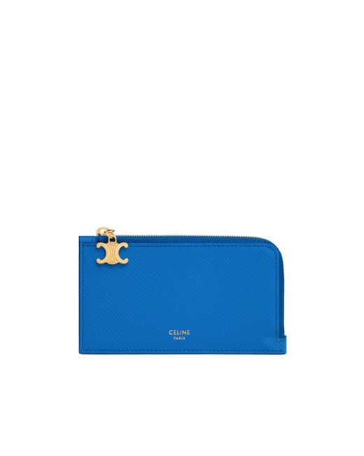 Céline Blue Long Zipped Card Holder