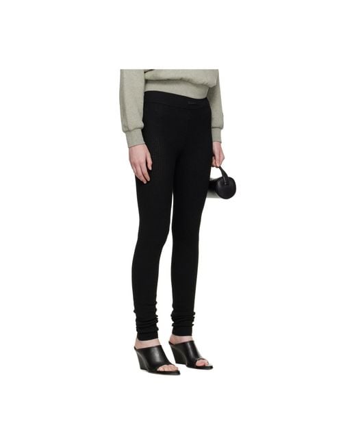 Fear Of God Black Waffle Knitted Leggings