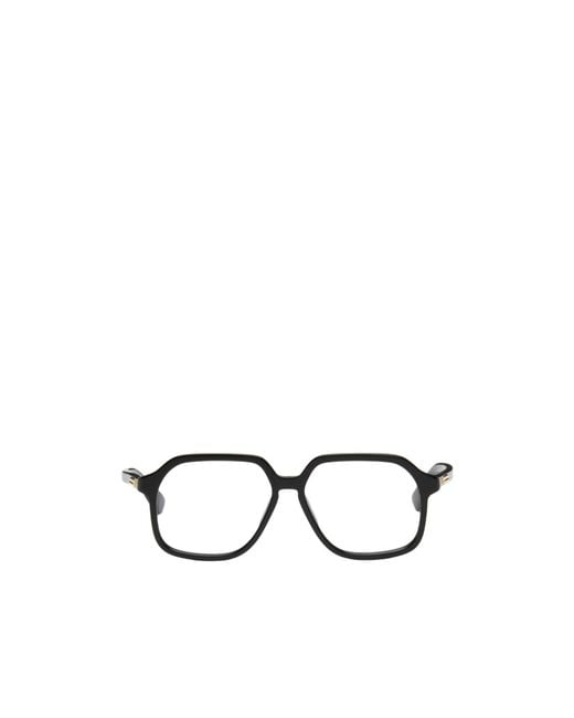 Bottega Veneta White Eyewear Square Frame Glasses for men