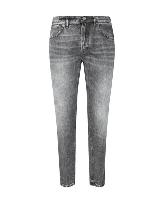 Dondup Gray Logo Jeans for men