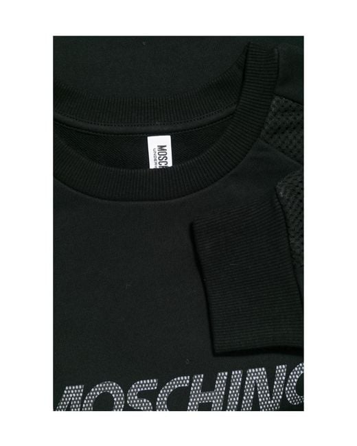 Moschino Black Crew Neck Sweatshirt for men