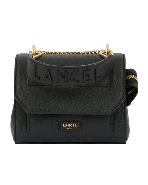 Lancel Black Ninon De Chain Linked Shoulder Bag