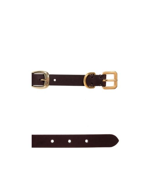 Etro White Triple Buckle Belt