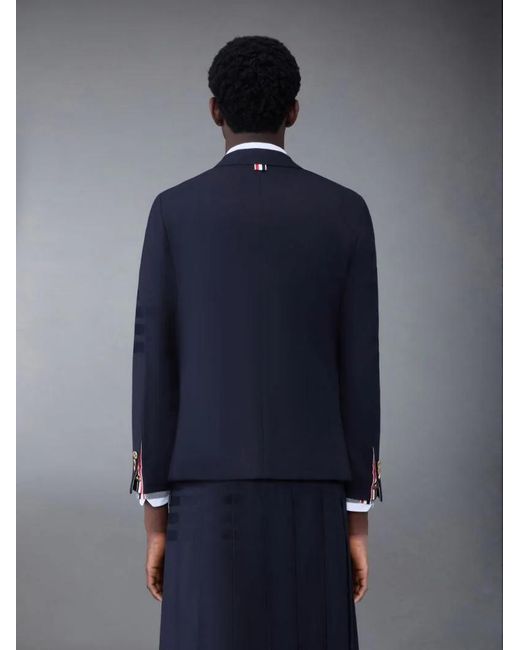 Thom Browne Blue 4-Bar Button-Up Sport Jacket for men