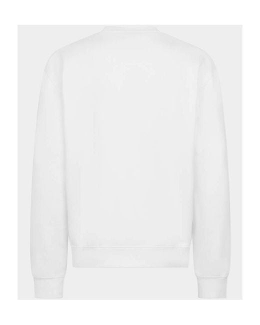 DSquared² White Graphic Logo Sweatshirt for men