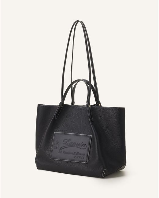 Lanvin Black Catch By Shopper Tote Bag