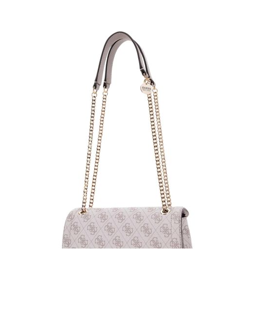 Guess Gray Noelle 4G Logo Crossbody