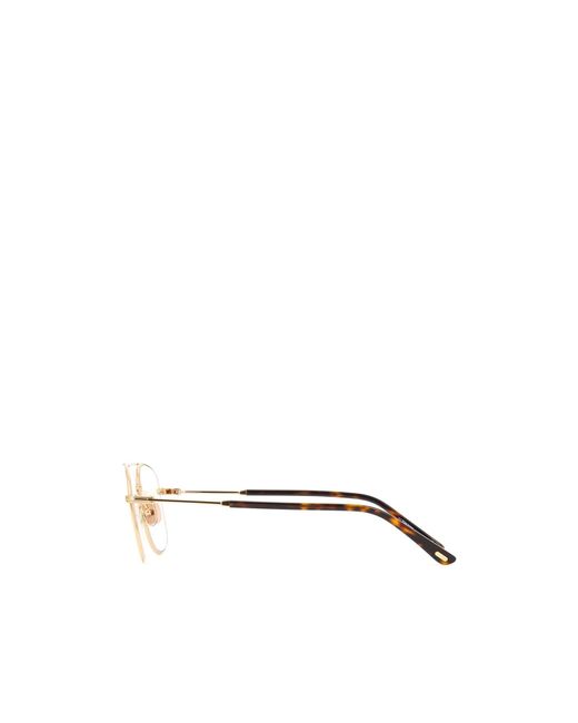 Tom Ford White Metal Frame Flat Mirror for men