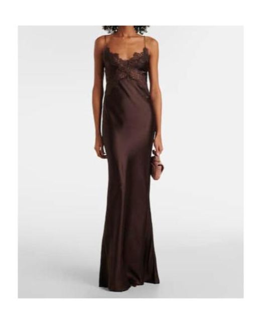 Rebecca Vallance Brown Allegra Silk Maxi Dress